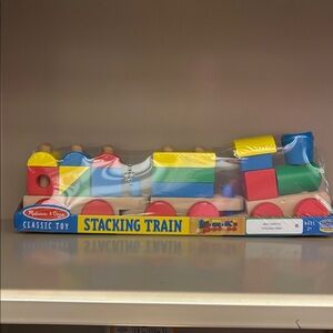 Melissa & Doug Vibrant Wooden Stacking Train